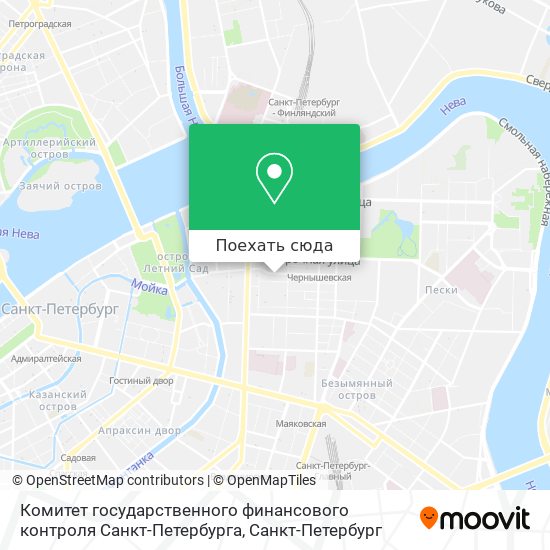 Карта Комитет государственного финансового контроля Санкт-Петербурга