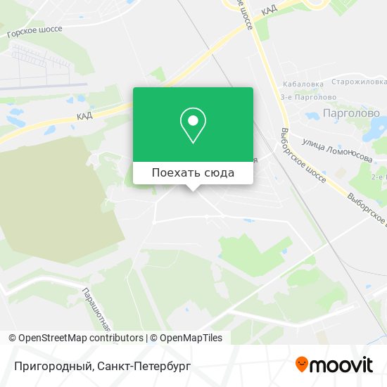 Карта Пригородный