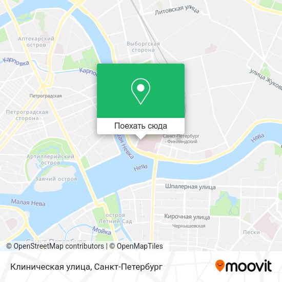Карта Клиническая улица