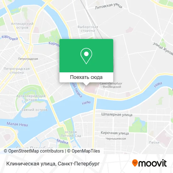 Карта Клиническая улица
