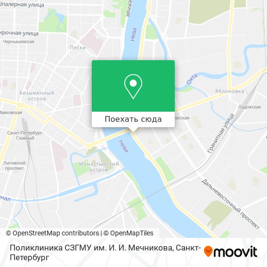Карта Поликлиника СЗГМУ им. И. И. Мечникова