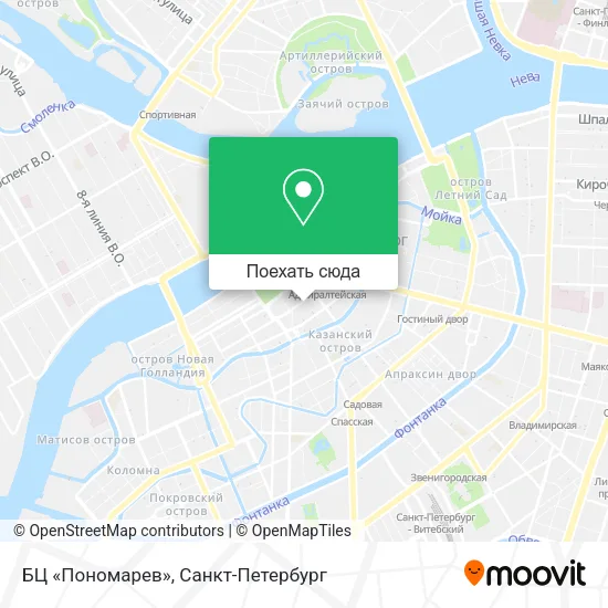 Карта БЦ «Пономарев»