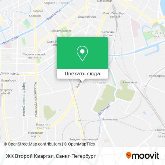Карта ЖК Второй Квартал