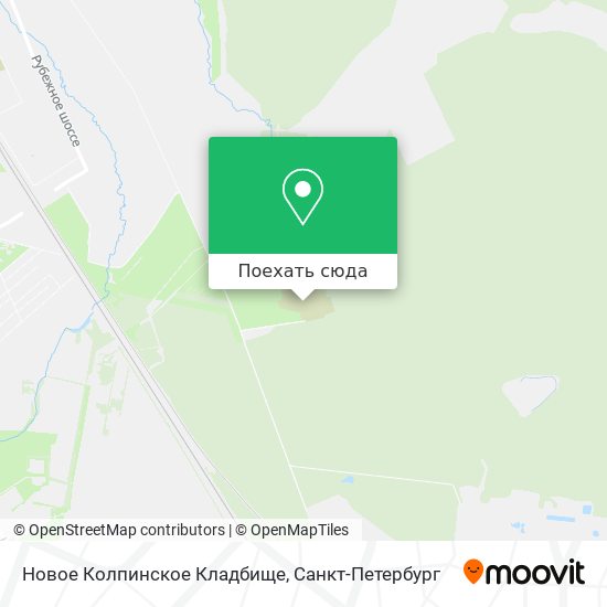 Карта Новое Колпинское Кладбище