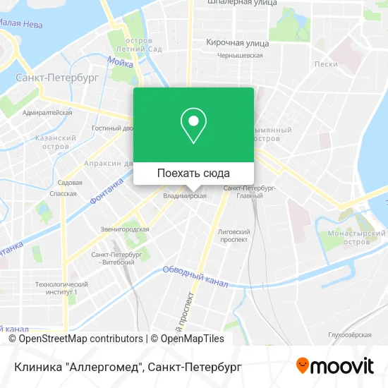 Карта Клиника "Аллергомед"