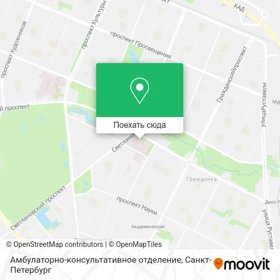 Карта Амбулаторно-консультативное отделение