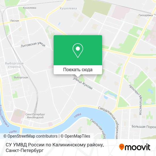 Карта СУ УМВД России по Калининскому району