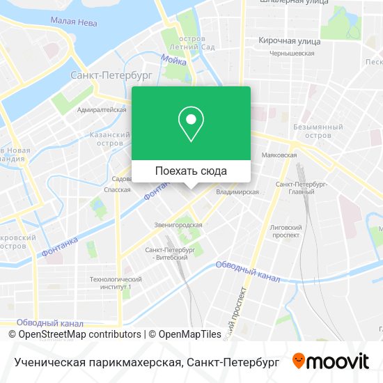 Карта Ученическая парикмахерская