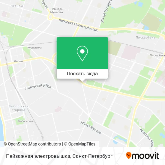 Карта Пейзажная электровышка