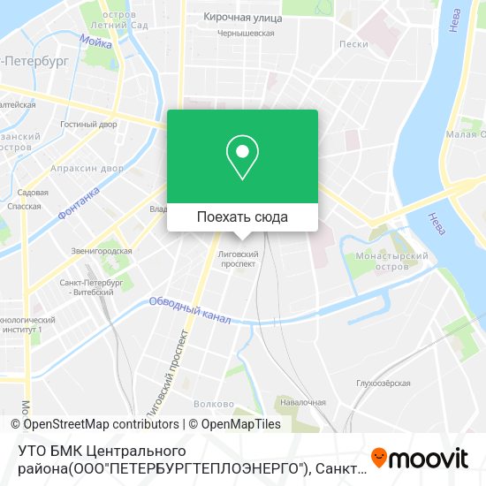 Карта УТО БМК Центрального района(ООО"ПЕТЕРБУРГТЕПЛОЭНЕРГО")