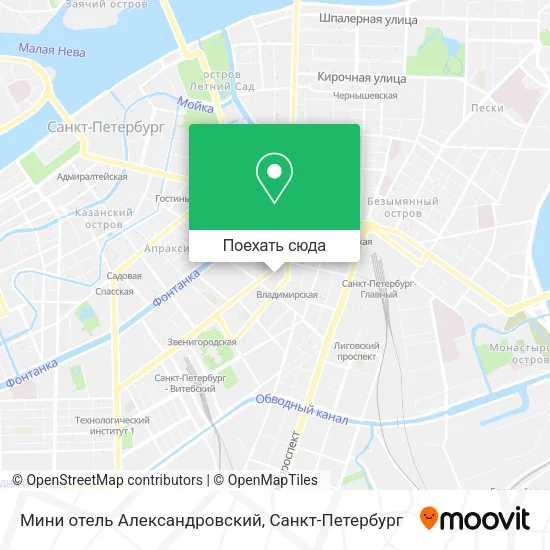 Карта Мини отель Александровский