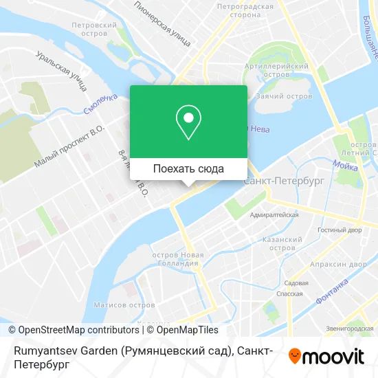 Карта Rumyantsev Garden (Румянцевский сад)
