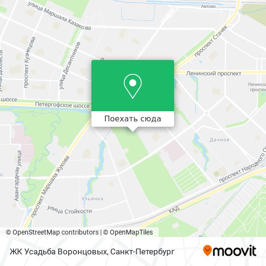 Карта ЖК Усадьба Воронцовых