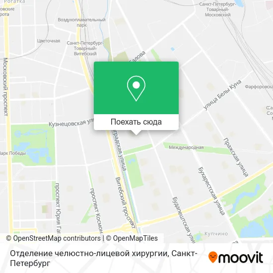 Карта Отделение челюстно-лицевой хирургии