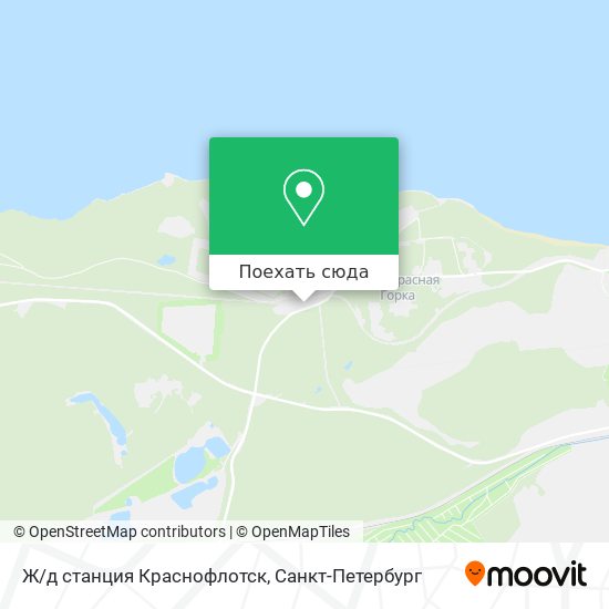Карта Ж/д станция Краснофлотск