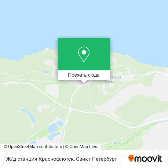 Карта Ж/д станция Краснофлотск