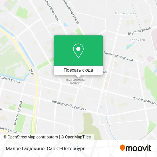 Карта Малое Гадюкино