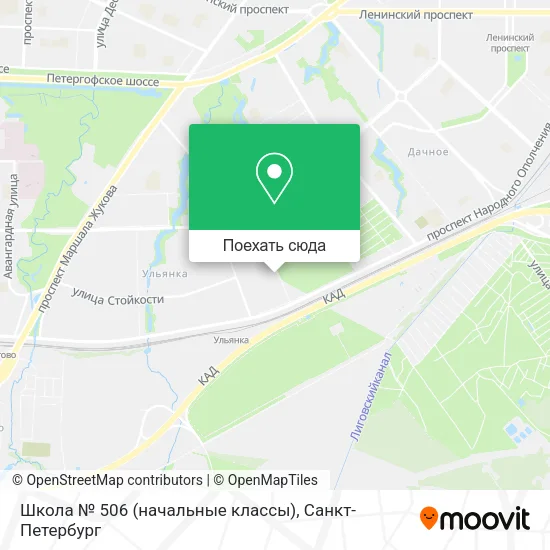 Карта Школа № 506 (начальные классы)