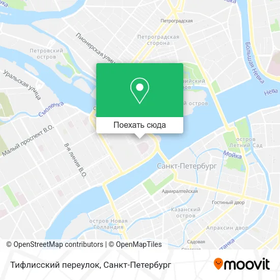 Карта Тифлисский переулок