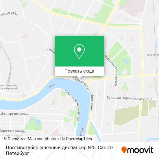 Карта Противотуберкулёзный диспансер №5