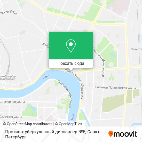 Карта Противотуберкулёзный диспансер №5