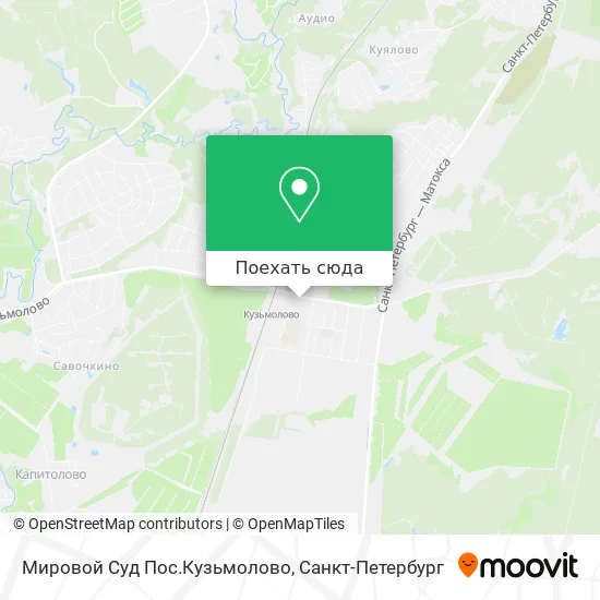 Карта Мировой Суд Пос.Кузьмолово