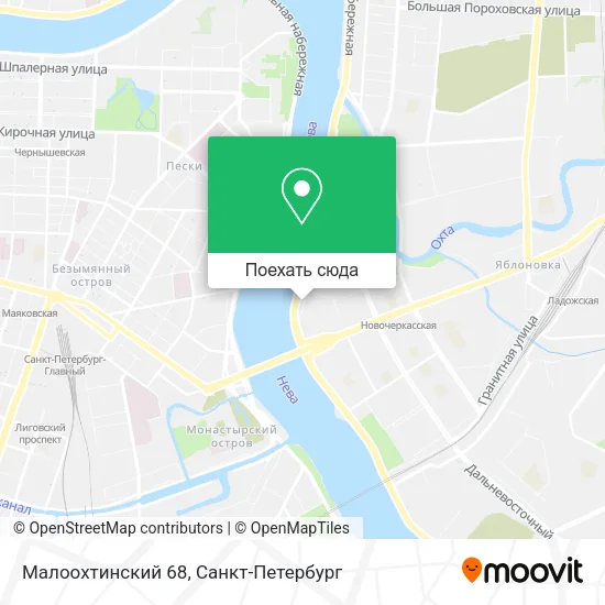 Карта Малоохтинский 68
