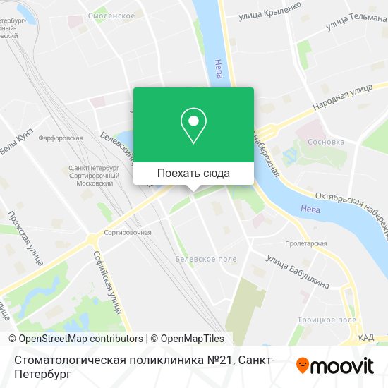 Карта Стоматологическая поликлиника №21