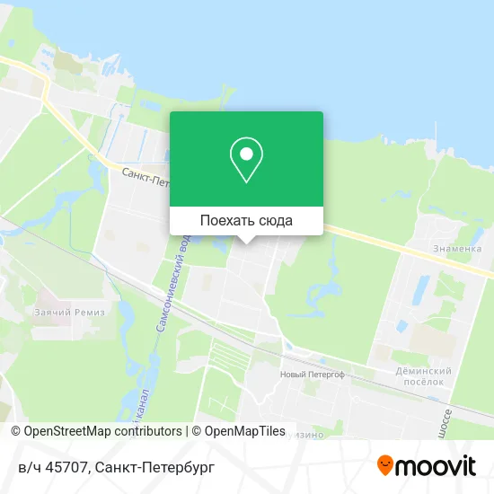 Карта в/ч 45707