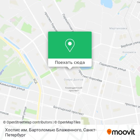 Карта Хоспис им. Бартоломью Блаженного