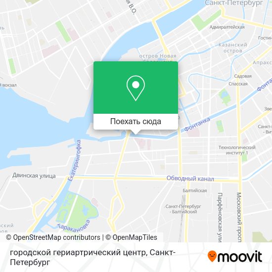 Карта городской гериартрический центр