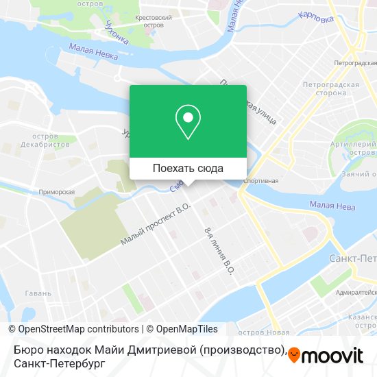 Карта Бюро находок Майи Дмитриевой (производство)
