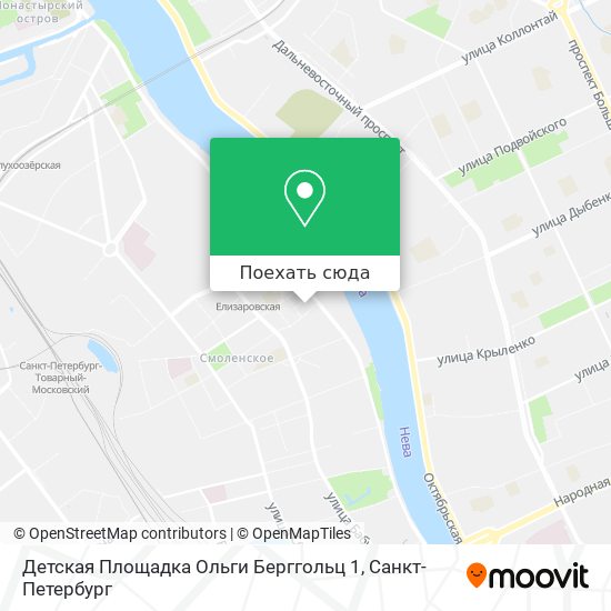 Карта Детская Площадка Ольги Берггольц 1