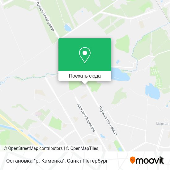 Карта Остановка "р. Каменка"