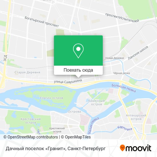 Карта Дачный поселок «Гранит»
