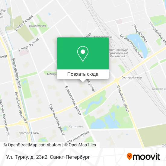 Карта Ул. Турку, д. 23к2