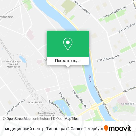 Карта медицинский центр "Гиппократ"