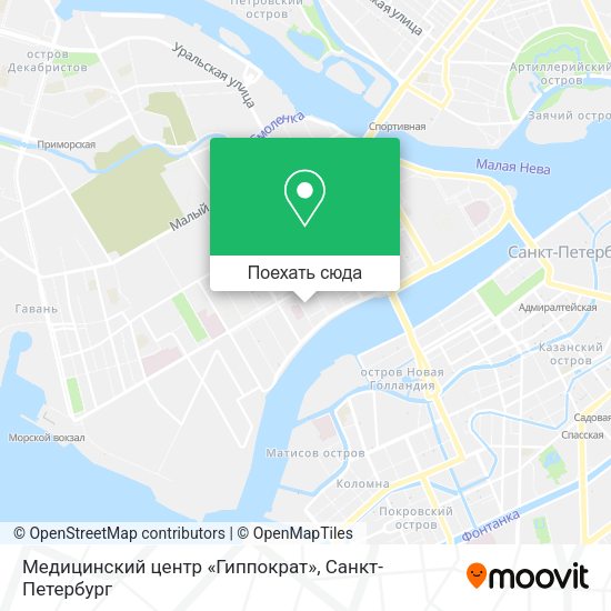 Карта Медицинский центр «Гиппократ»