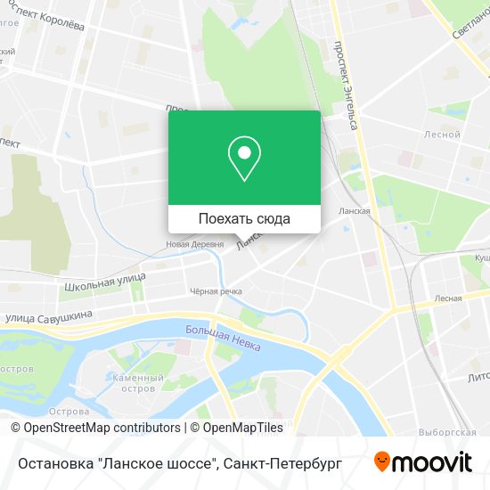 Карта Остановка "Ланское шоссе"