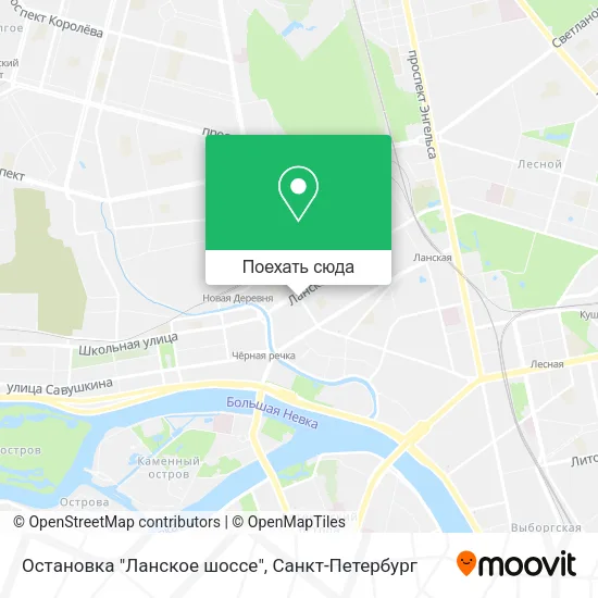 Карта Остановка "Ланское шоссе"