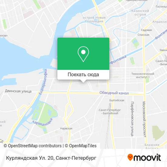 Карта Курляндская Ул. 20