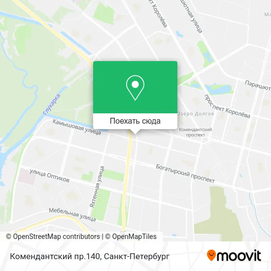 Карта Комендантский пр.140