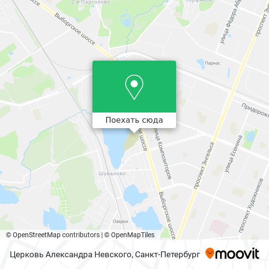 Карта Церковь Александра Невского