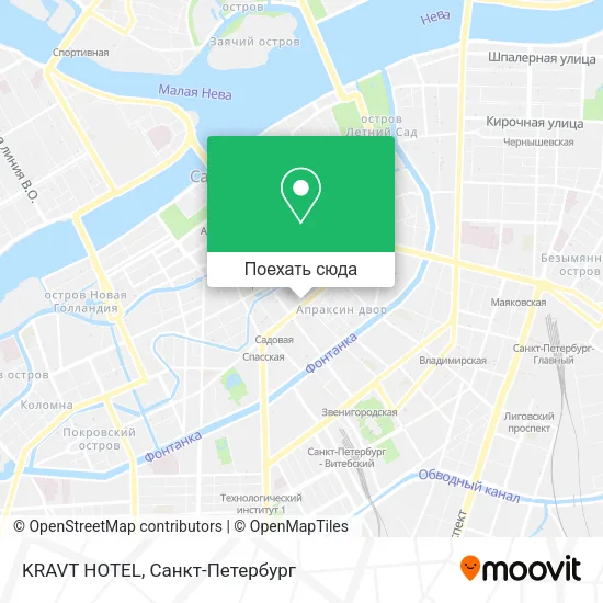 Карта KRAVT HOTEL