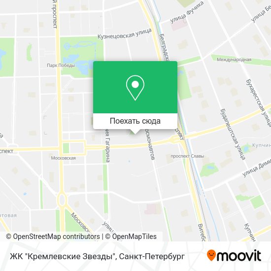 Карта ЖК "Кремлевские Звезды"
