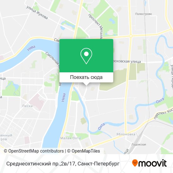 Карта Среднеохтинский пр.,2в/17