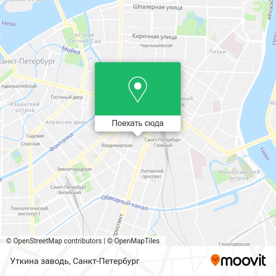 Карта Уткина заводь