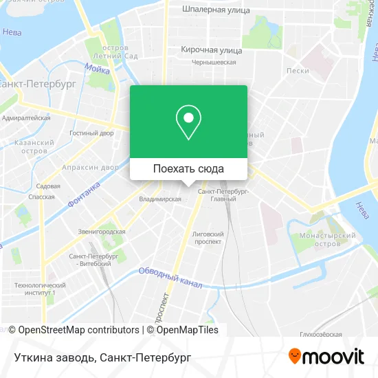 Карта Уткина заводь