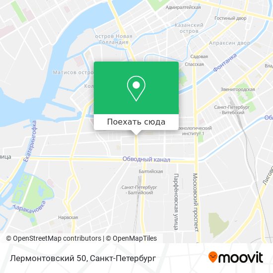 Карта Лермонтовский 50