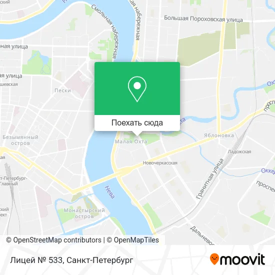 Карта Лицей № 533